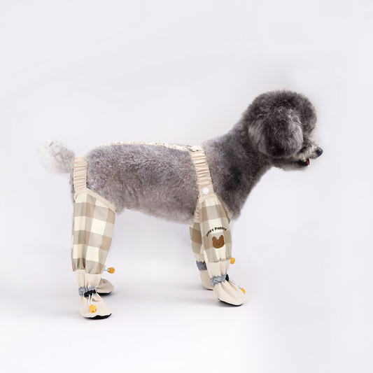 Waterproof Dog Leg Pants With Shoes