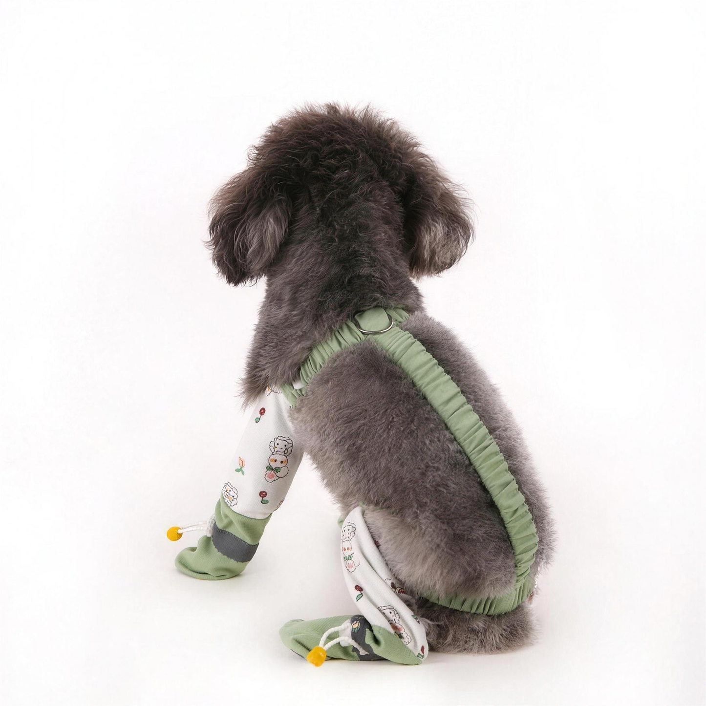 Waterproof dog leg pants with attached shoes — view 4